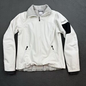 Columbia White and Black  Jacket water repellent